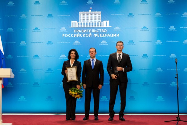 Prime Minister Dmitry Medvedev provided WERTEKS with the Russian Governmental Award for Quality, 2017