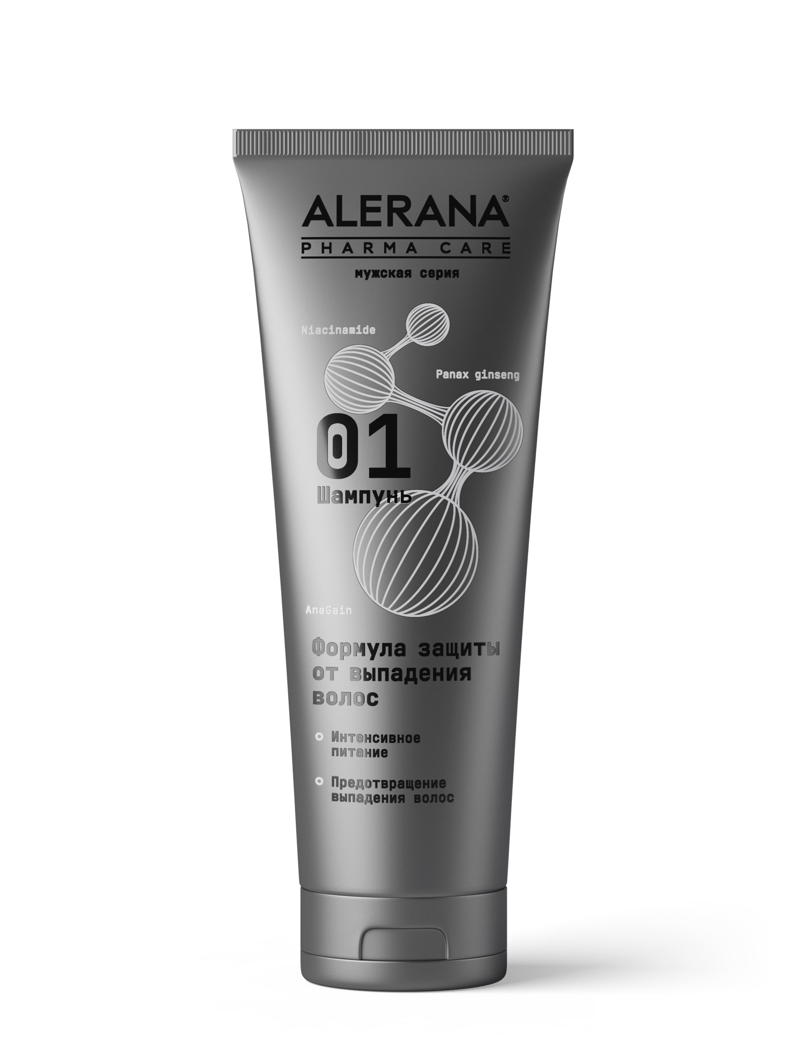 ALERANA<sup>®</sup> PHARMA CARE Shampoo – protection against hair loss for men